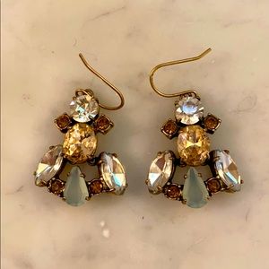 J Crew Crystal Drop Earrings